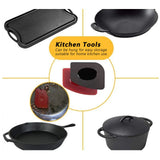 8Pcs/Set Pot Holder Scraper Pan Handle Kit Silicone Anti-Scalding Accessory for Home Kitchen - Extra Image