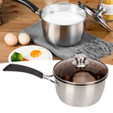 Small Soup Pot Thickened Compound Steel NonMagnetic Single Handle Cooking Kitchenware 18cm - Extra Image