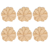 6Pcs/Set Teacup Mat Bamboo Coaster Heat Insulated Cup Pad Drinkware Tabletop AccessoryLotus Leaf Type