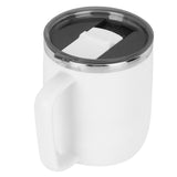 400ml Coffee Mug Stainless Steel Anti Scalding Water Cup with Lid for Home Office Wonderful Gift(White )