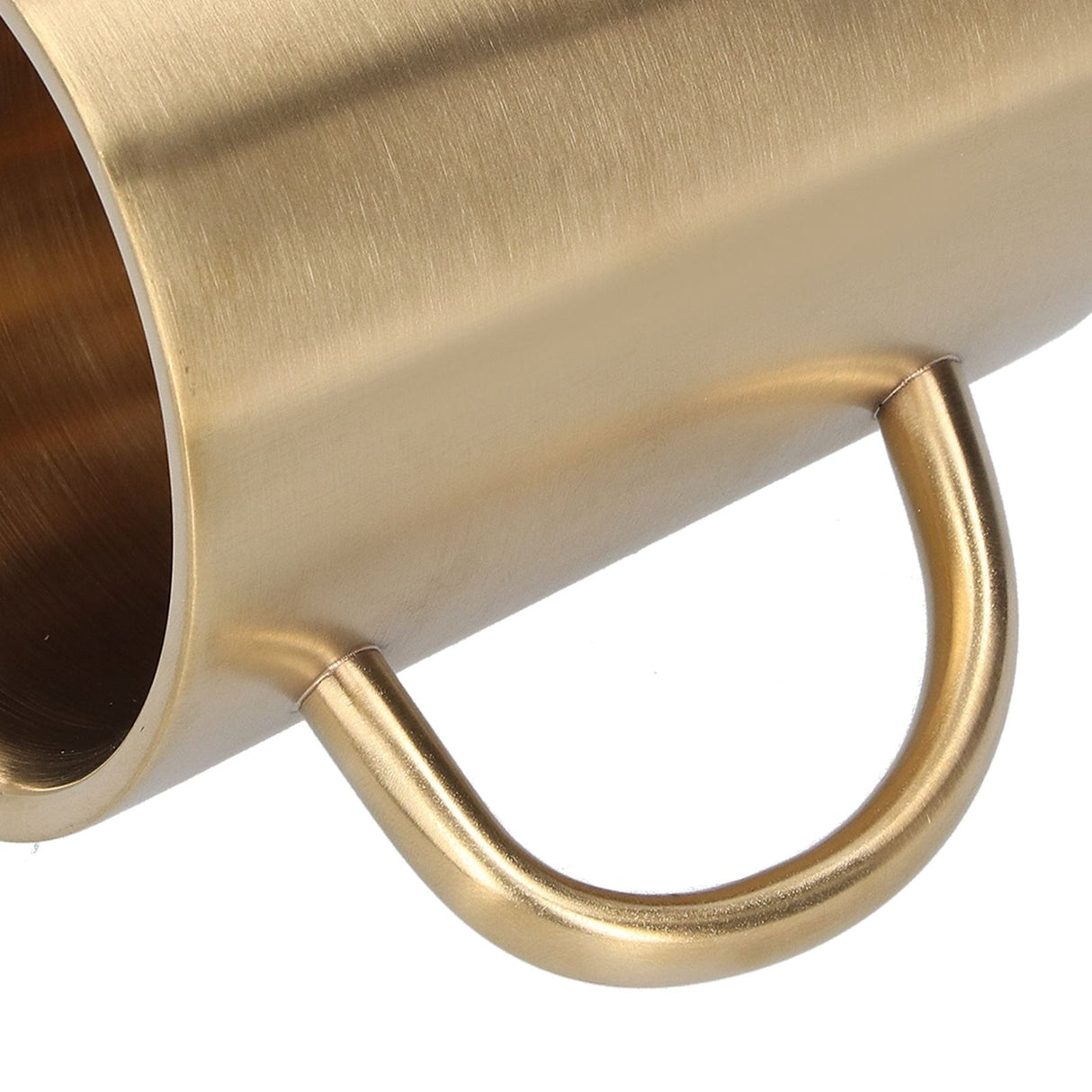 340ml 304 Stainless Steel Beer Mug Coffee Water Cup with Handgrip Double Wall DrinkwareGold