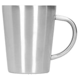 340ml 304 Stainless Steel Beer Mug Coffee Water Cup with Handgrip Double Wall DrinkwareStainless Steel Color