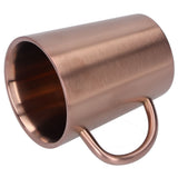 340ml 304 Stainless Steel Beer Mug Coffee Water Cup with Handgrip Double Wall DrinkwareRose Gold - 45-Degree Angle