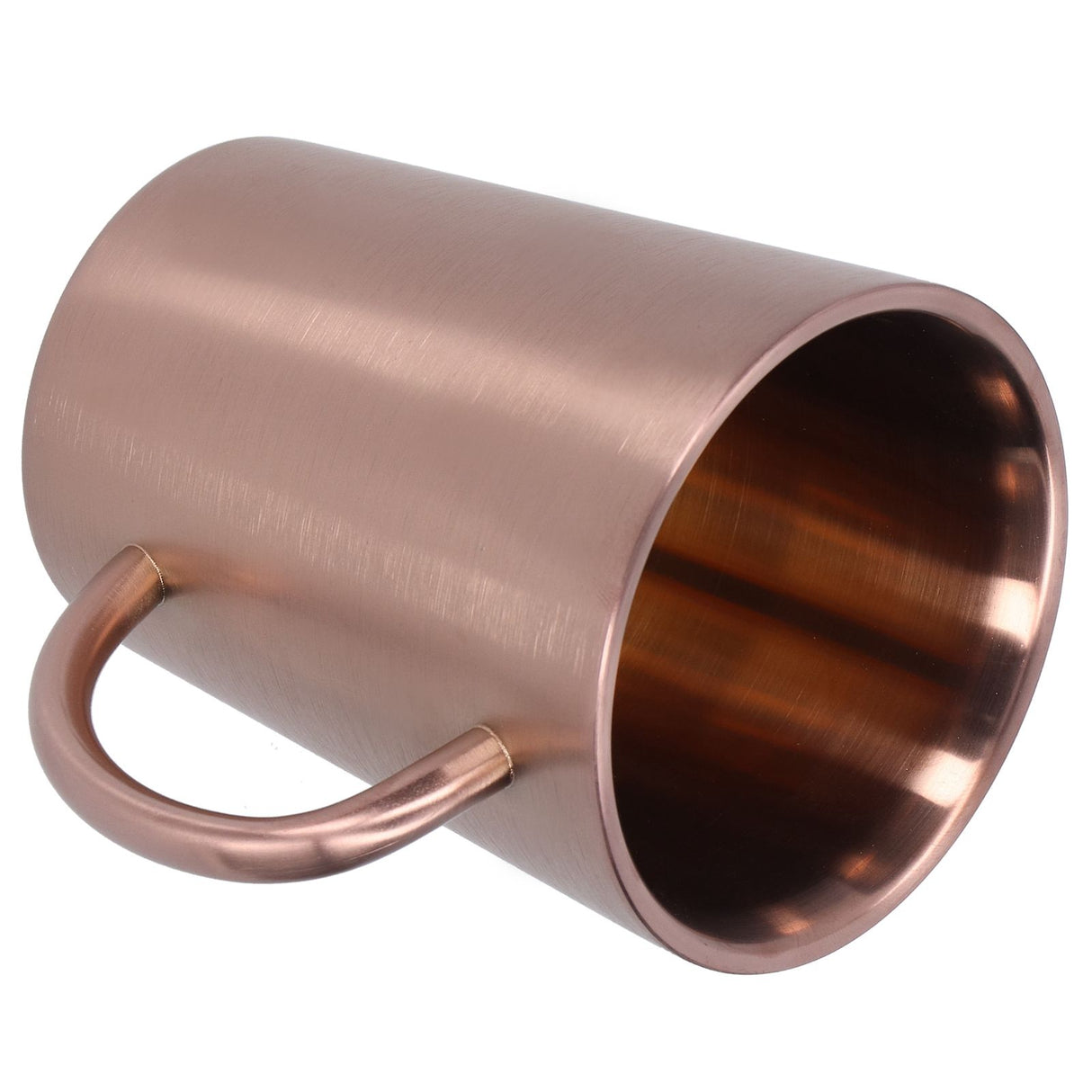 340ml 304 Stainless Steel Beer Mug Coffee Water Cup with Handgrip Double Wall DrinkwareRose Gold