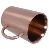 340ml 304 Stainless Steel Beer Mug Coffee Water Cup with Handgrip Double Wall DrinkwareRose Gold - Low Angle