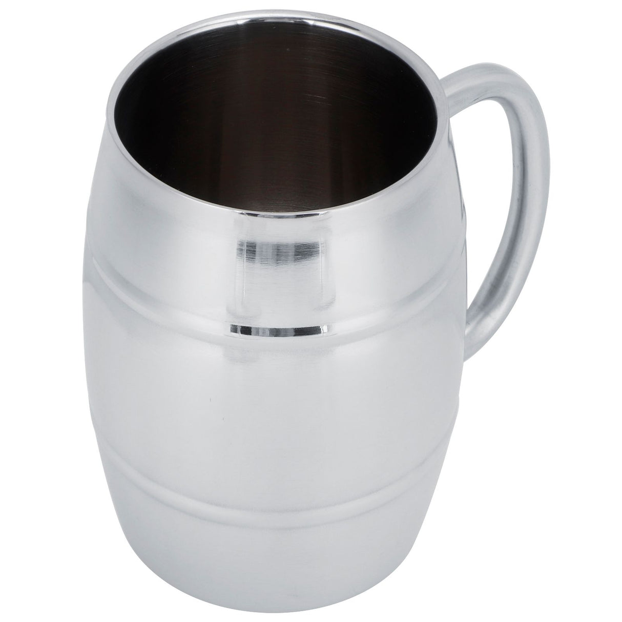 470ml 304 DoubleLayer Stainless Steel Beer Mug Outdoor Camping Tea Coffee Cup with Handle