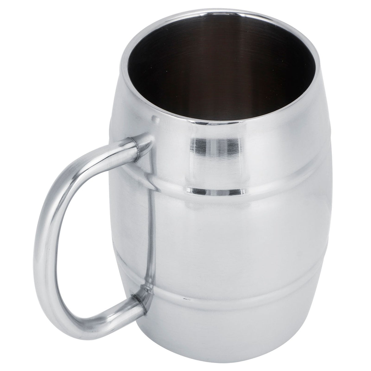 470ml 304 DoubleLayer Stainless Steel Beer Mug Outdoor Camping Tea Coffee Cup with Handle