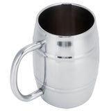 470ml 304 DoubleLayer Stainless Steel Beer Mug Outdoor Camping Tea Coffee Cup with Handle - Top-Down View