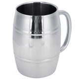 470ml 304 DoubleLayer Stainless Steel Beer Mug Outdoor Camping Tea Coffee Cup with Handle