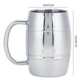 470ml 304 DoubleLayer Stainless Steel Beer Mug Outdoor Camping Tea Coffee Cup with Handle - Extra Image