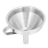304 Stainless Steel Filling Funnel Separatory Oil Beer Coffee Water Liquid Funnel Kitchen ToolMedium Size 13cm - Front View