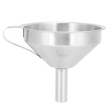 304 Stainless Steel Filling Funnel Separatory Oil Beer Coffee Water Liquid Funnel Kitchen ToolMedium Size 13cm - Top-Down View