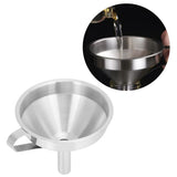 304 Stainless Steel Filling Funnel Separatory Oil Beer Coffee Water Liquid Funnel Kitchen ToolMedium Size 13cm - Extra Image