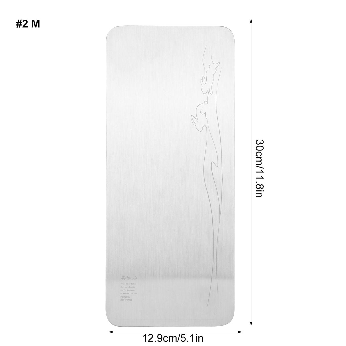 304 Stainless Steel Rectangle Sushi Plate Snacks Fruit Desserts Tray Serving Dish Home SuppliesM