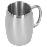400ml Stainless Steel Beer Mug with Handle Coffee Mugs Milk Tea Cup Gift Drinkware for Office - Top-Down View