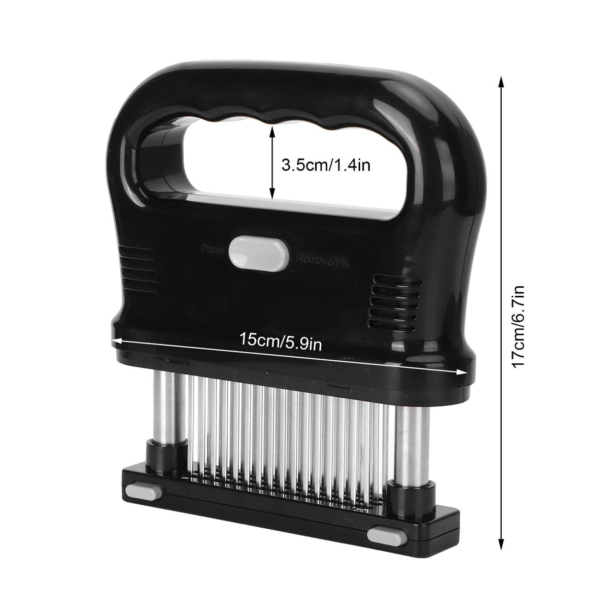 Detachable Meat Tenderizer Tool with 48 Needles Meat Hammer for Chicken Pork Steak Beef