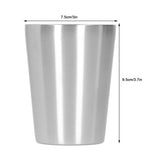 260ml Water Cup Stainless Steel Double Layer Beer Mug Drinkware for Kitchen Dining Hall - Extra Image