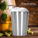 260ml Water Cup Stainless Steel Double Layer Beer Mug Drinkware for Kitchen Dining Hall