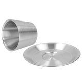 Stainless Steel Coffee Cup Set Double Walled Coffee Mug with Saucer Tea Mug Drinkware