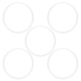 5pcs Pressure Cooker Sealing Ring Clear Universal Stainless Steel Pressure Cooker Gaskets O Ring20cm