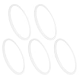 5pcs Pressure Cooker Sealing Ring Clear Universal Stainless Steel Pressure Cooker Gaskets O Ring20cm - Top-Down View
