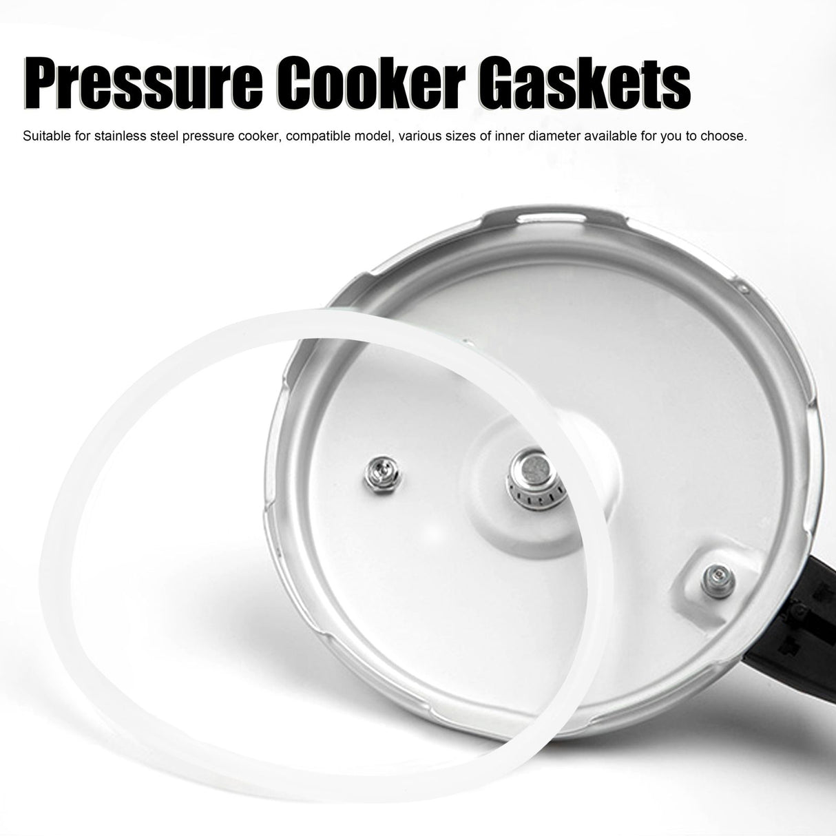 5pcs Pressure Cooker Sealing Ring Clear Universal Stainless Steel Pressure Cooker Gaskets O Ring20cm