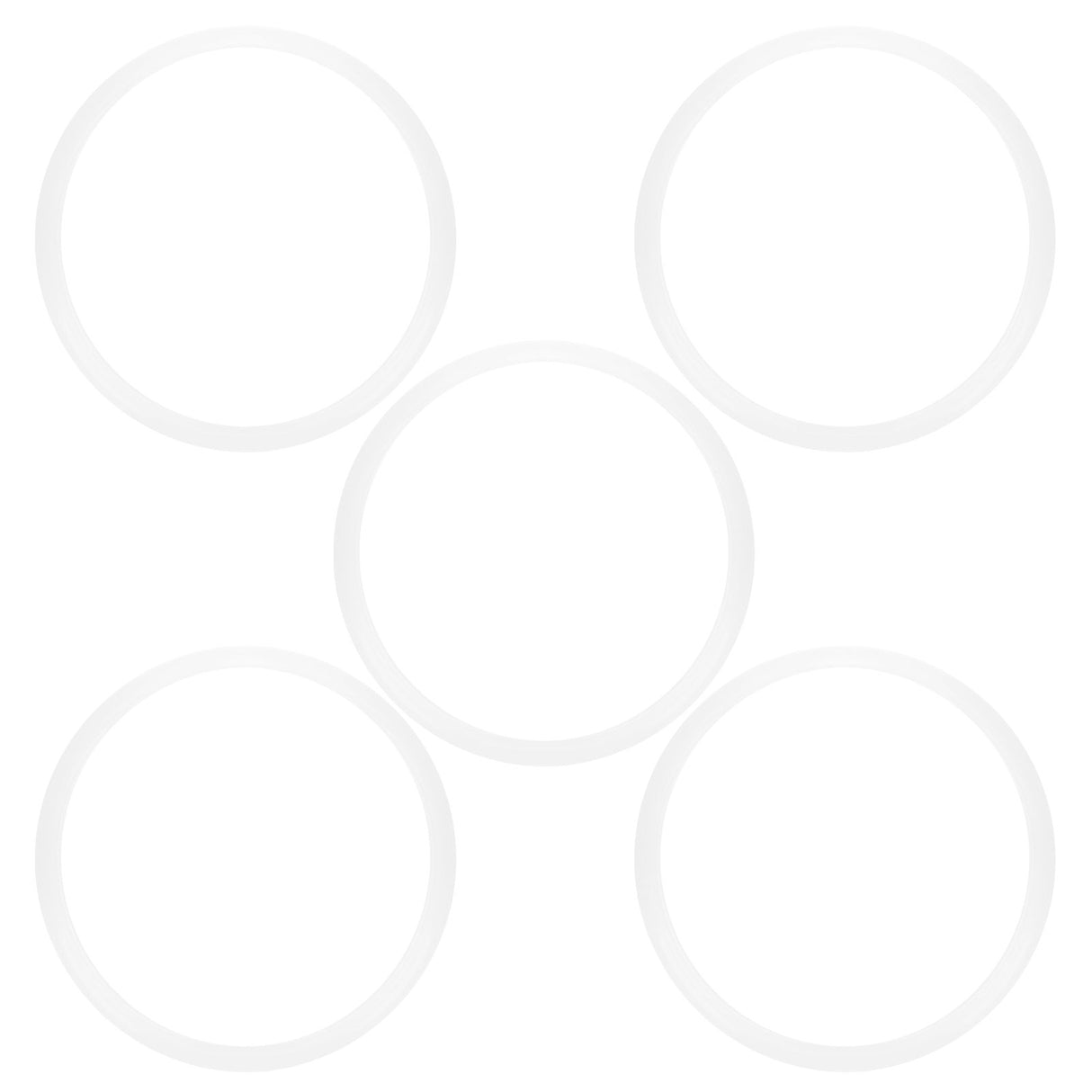 5pcs Pressure Cooker Sealing Ring Clear Universal Stainless Steel Pressure Cooker Gaskets O Ring22cm
