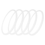 5pcs Pressure Cooker Sealing Ring Clear Universal Stainless Steel Pressure Cooker Gaskets O Ring22cm - Low Angle
