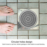 Floor Drain Filter Stainless Steel Round Drainage Shower Strainer Mesh Piece Anti Blocking(82mm ) - Extra Image