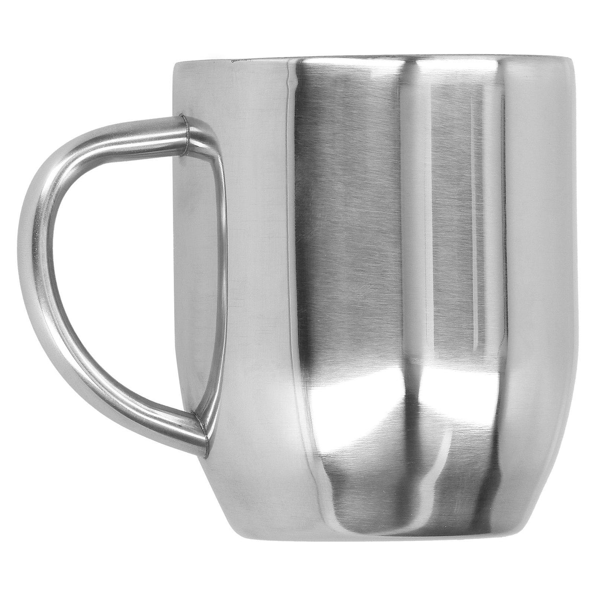 304 Stainless Steel DoubleLayer Coffee Cup Thickening Handle Mark Cup 350ml for Office