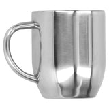 304 Stainless Steel DoubleLayer Coffee Cup Thickening Handle Mark Cup 350ml for Office