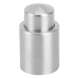 Stainless Steel Wine Bottle Stopper Plug Vacuum Red Wine Champagne Cap Sealer AccessoriesL - Front View