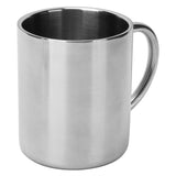 Mug Cup 304 Stainless Steel Sanding Mirror Finish Portable Coffee Cup with Handle 300ml