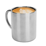 Mug Cup 304 Stainless Steel Sanding Mirror Finish Portable Coffee Cup with Handle 300ml - Extra Image