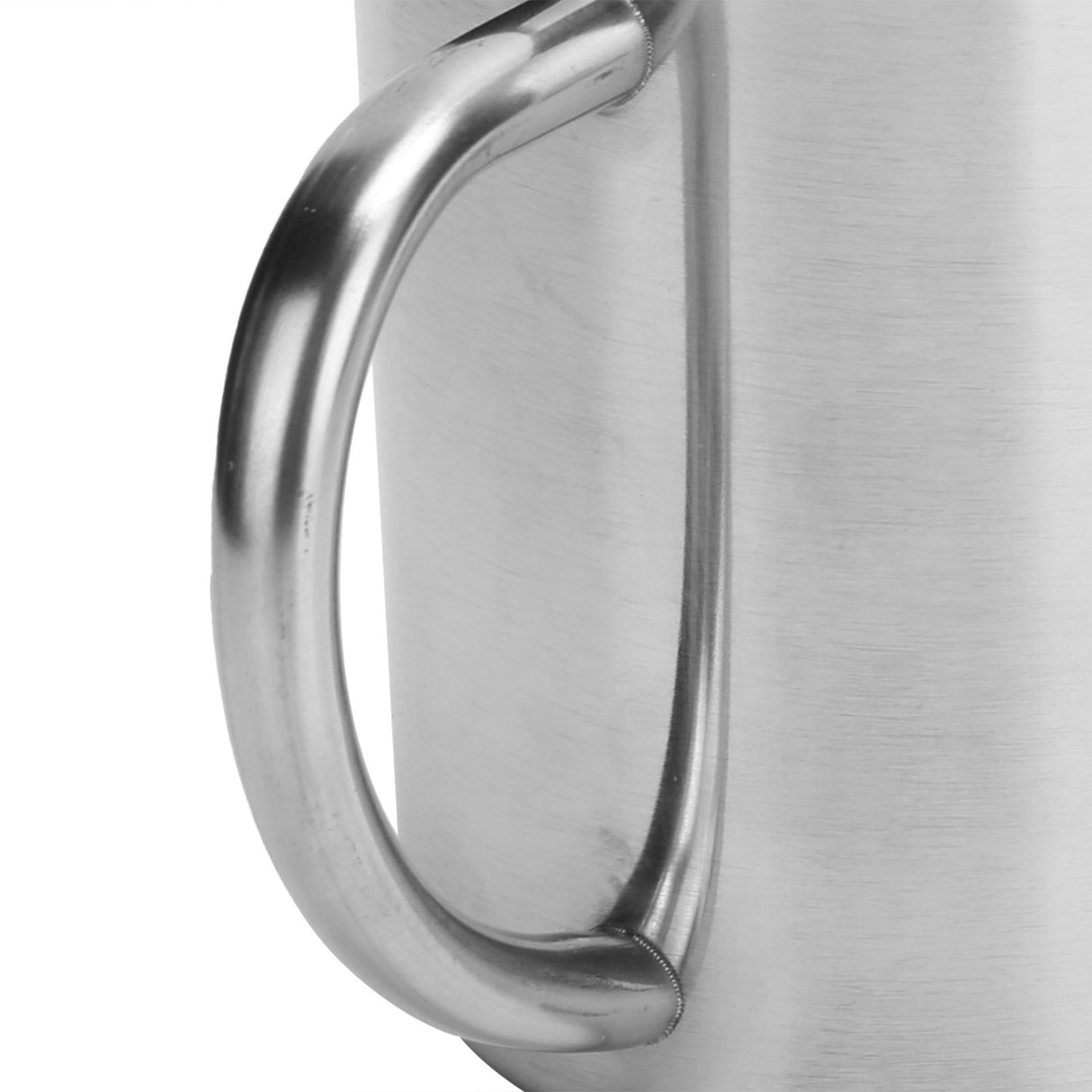 Mug Cup 304 Stainless Steel Sanding Mirror Finish Portable Coffee Cup with Handle 300ml