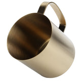 Stainless Steel Office Beer Mug Portable Household Outdoor Water Coffee Cup 480mlGold - Front View