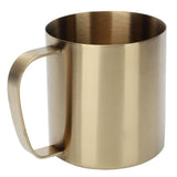 Stainless Steel Office Beer Mug Portable Household Outdoor Water Coffee Cup 480mlGold - Top-Down View