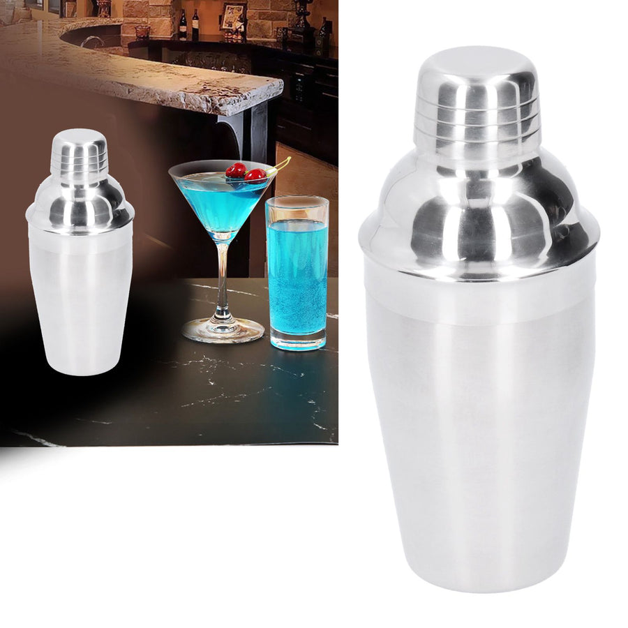 350ml Cocktail Shaker Stainless Steel Wine Drink Mixing Glasses Barware Bartender Tool