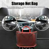 Car Net Pocket Handbag Holder Auto Chair Back Folding Hanging Mesh Organizer ToolsRed