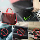 Car Net Pocket Handbag Holder Auto Chair Back Folding Hanging Mesh Organizer ToolsRed