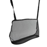 Car Net Pocket Handbag Holder Auto Chair Back Folding Hanging Mesh Organizer ToolsBlack - Top-Down View