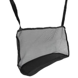 Car Net Pocket Handbag Holder Auto Chair Back Folding Hanging Mesh Organizer ToolsBlack - Close-Up Angle