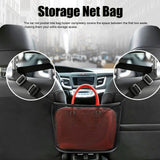 Car Net Pocket Handbag Holder Auto Chair Back Folding Hanging Mesh Organizer ToolsBlack