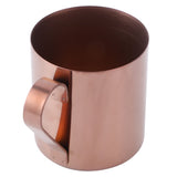 400ml Cocktail Mug 304 Stainless Steel Beer Coffee Water Drinking Cup Bar DrinkwareRose Gold - Side View