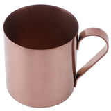 400ml Cocktail Mug 304 Stainless Steel Beer Coffee Water Drinking Cup Bar DrinkwareRose Gold - Top-Down View