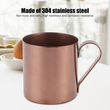 400ml Cocktail Mug 304 Stainless Steel Beer Coffee Water Drinking Cup Bar DrinkwareRose Gold