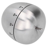 Apple Shaped Timer Stainless Steel Mechanical Cooking Countdown Alarm Timer Kitchen Tool - 45-Degree Angle