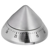 Kitchen Cooking Timer Stainless Steel Mechanical Timer Reminder Time Management Tools(PointedShaped ) - Front View