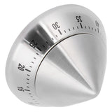 Kitchen Cooking Timer Stainless Steel Mechanical Timer Reminder Time Management Tools(PointedShaped )
