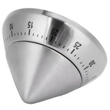 Kitchen Cooking Timer Stainless Steel Mechanical Timer Reminder Time Management Tools(PointedShaped )